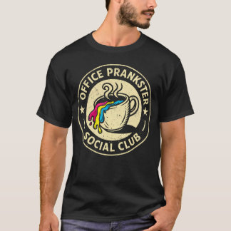 T-shirt April Fool Office Prankster Social Club Retro