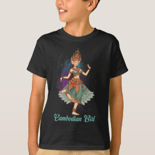 T-shirt Apsara Danser Cambodgienne Danse Khmer Reine cambo