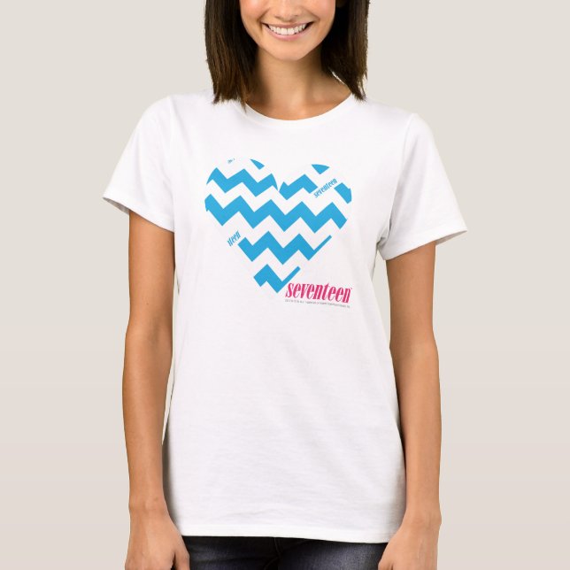 T-shirt Aqua 4 de zigzag (Devant)