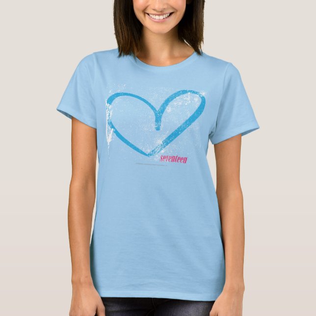 T-shirt Aqua Coeur ouvert (Devant)