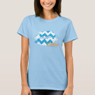 T-shirt Aqua de zigzag