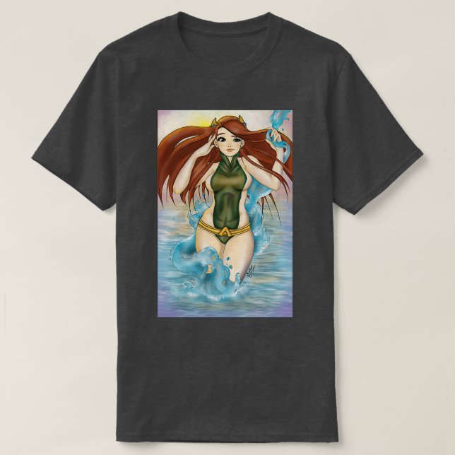 T-shirt Aqua girl (Design devant)