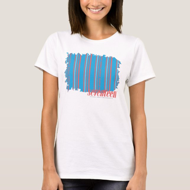 T-shirt Aqua mince 4 de rayures (Devant)