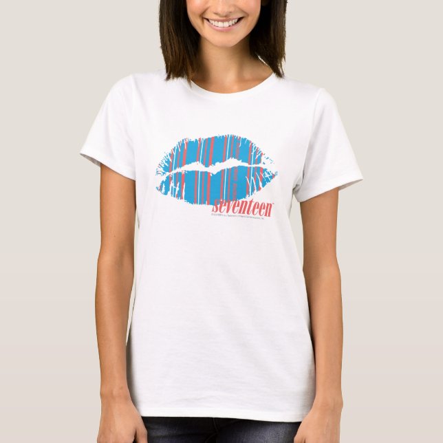 T-shirt Aqua mince de rayures (Devant)
