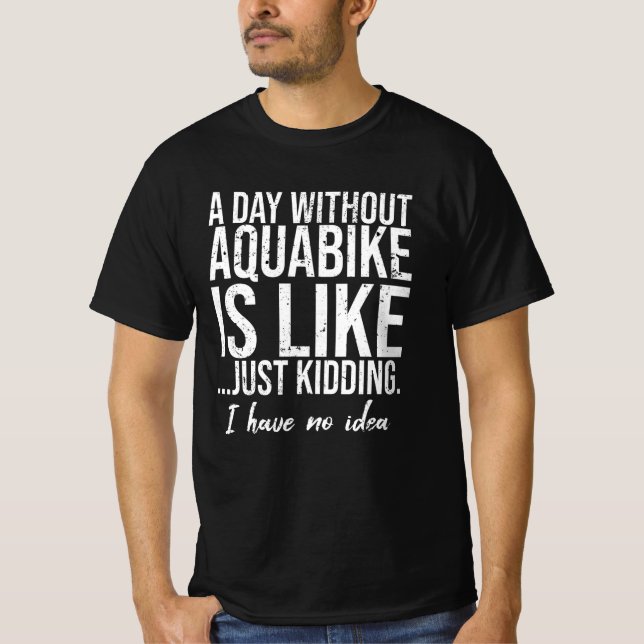 T-shirt Aquabike drôle idée cadeau sport (Devant)
