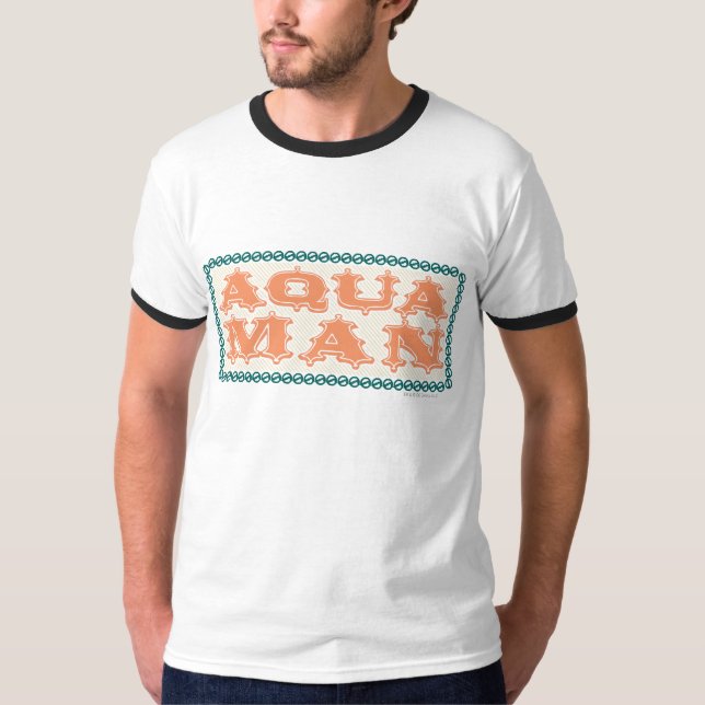 T-shirt Aquaman C'est Showtime ! Lettres (Devant)