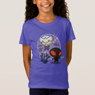T-Shirt Aquaman   Chibi Orm & Black Manta Graphisme sous-m