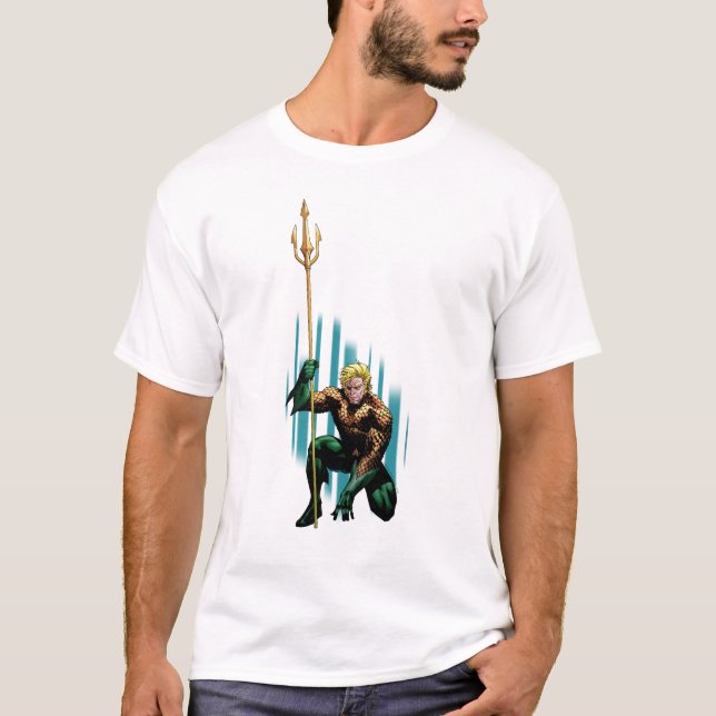 T-shirt Aquaman Crouching (Devant)
