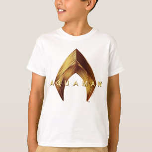 T-shirt Aquaman   Golden Aquaman Logo