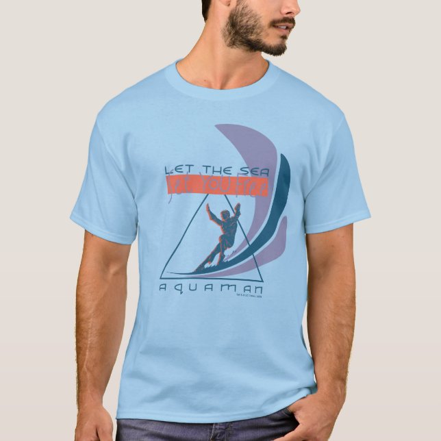 T-shirt Aquaman | Laissez La Mer Vous Libérer (Devant)