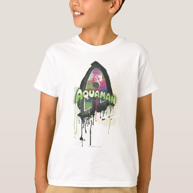 T-shirt Aquaman - Lettre d'innocence tordue (Devant)