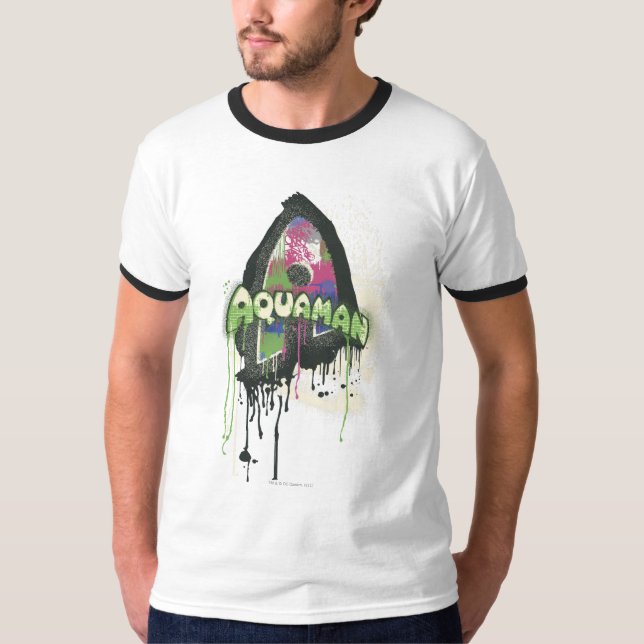 T-shirt Aquaman - Lettre d'innocence tordue (Devant)