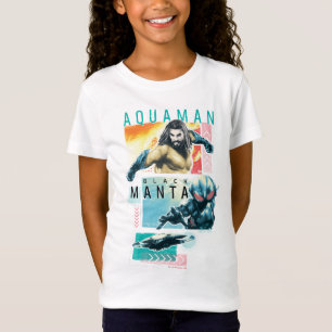 T-Shirt Aquaman   Modernist Aquaman & Black Manta Graphic