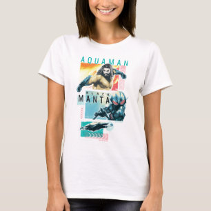 T-shirt Aquaman   Modernist Aquaman & Black Manta Graphic
