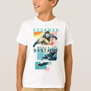 T-shirt Aquaman   Modernist Aquaman & Black Manta Graphic