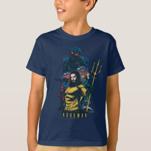 T-shirt Aquaman   Orin, Mera et Black Manta Graphic