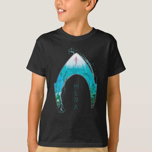 T-shirt Aquaman | Voir par Mera Symbole Ocean Graphic (Devant)