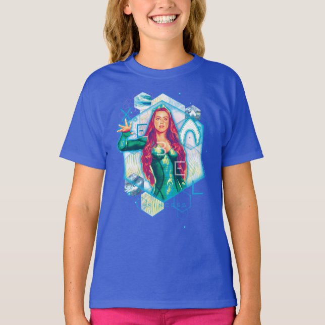 T-shirt Aquaman | Xebel Princess Mera Hexagonal Graphic (Devant)