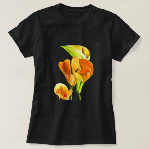 T-shirt Aquarelle à fleurs de calla