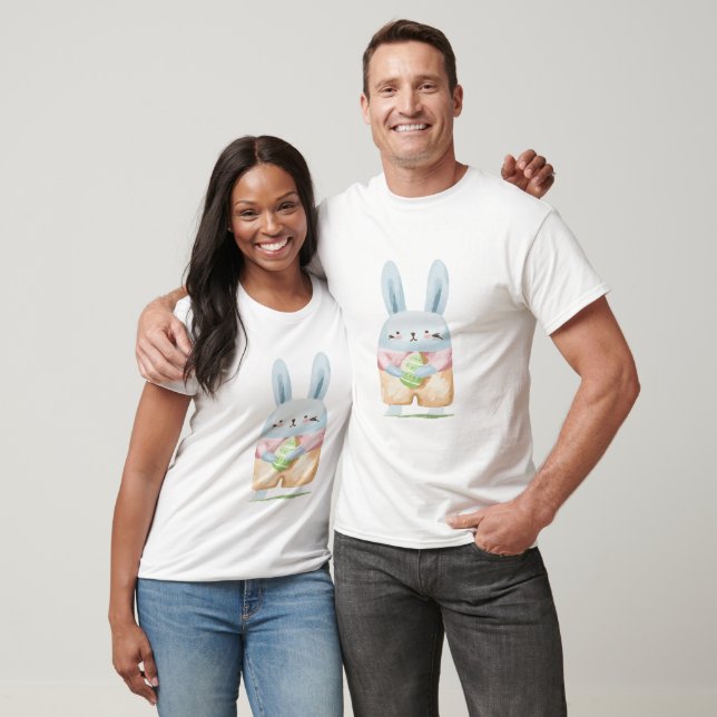 T-shirt Aquarelle adorable Lapin de Pâques (Unisexe)