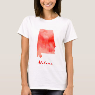 T-shirt Aquarelle Alabama États-Unis