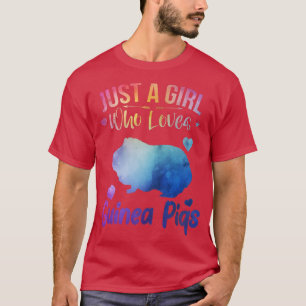 T-shirt Aquarelle amusante Mer Océan Juste Une Fille Qui A