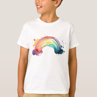 T-shirt Aquarelle arc-en-ciel
