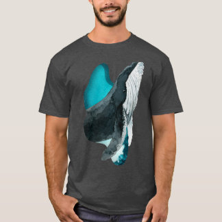 T-shirt Aquarelle baleine à bosse