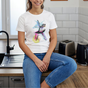 T-shirt Aquarelle Ballerina Dancer Thème