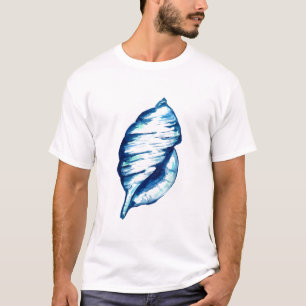T-shirt Aquarelle bleu Seashell