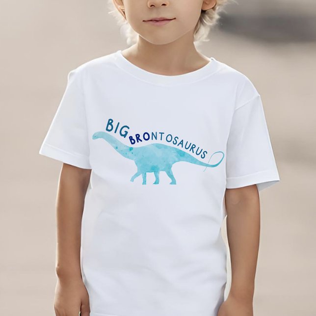 T-shirt Aquarelle Brontosaurus Big Brother Dinosaur (Créateur téléchargé)