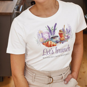 T-shirt Aquarelle Brunch Anniversaire Personnalisé