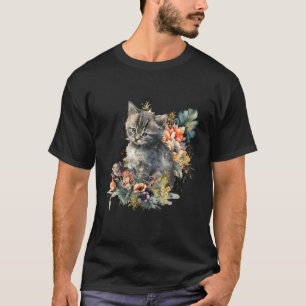 T-shirt Aquarelle chaton