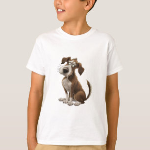 T-shirt Aquarelle Chien est un Chien surpris confondu