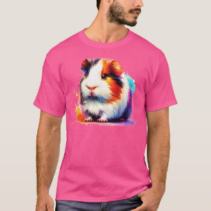 T-shirt Aquarelle Cochon de Guinée