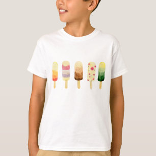 T-shirt Aquarelle couleur crème glacée