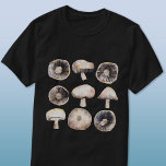 T-shirt Aquarelle de champignon<br><div class="desc">Peinture minimaliste aquarelle de champignons dans des tons neutres de brun et de gris. Art original de Nic Squirrell. Parfait pour les végétariens, les végétaliens, les cuisiniers et les chefs.</div>