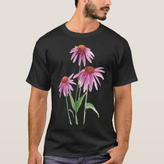 T-shirt Aquarelle de confleur rose