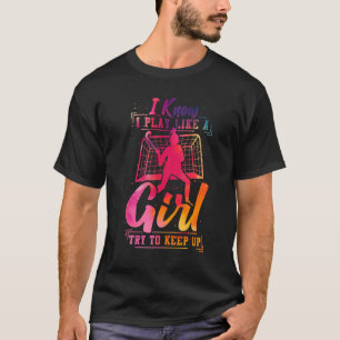 T-shirt Aquarelle De Hockey De Champ Je Sais Que Je Joue C