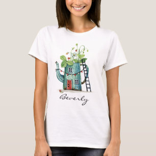 T-shirt Aquarelle de la maison turquoise Teapot Fairytale