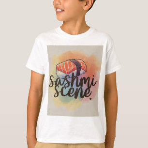 T-shirt Aquarelle de la scène Sashimi Tee