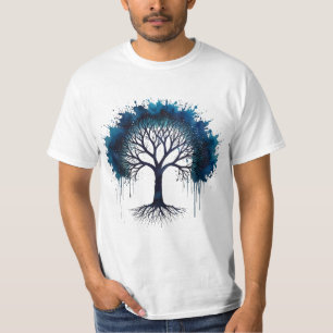 T-shirt Aquarelle de l'arbre mignon de la vie