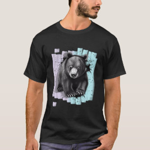 T-shirt Aquarelle de l'ours animal