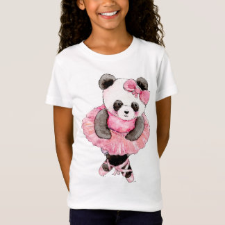 T-Shirt Aquarelle de Panda Ballerina