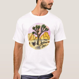 T-shirt Aquarelle de parc national d'arbre de Joshua