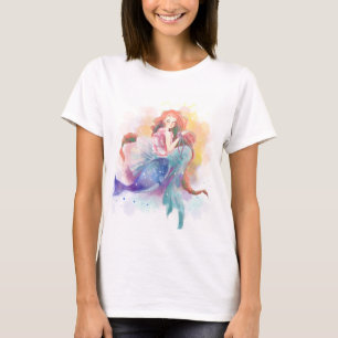 T-shirt aquarelle de sirène