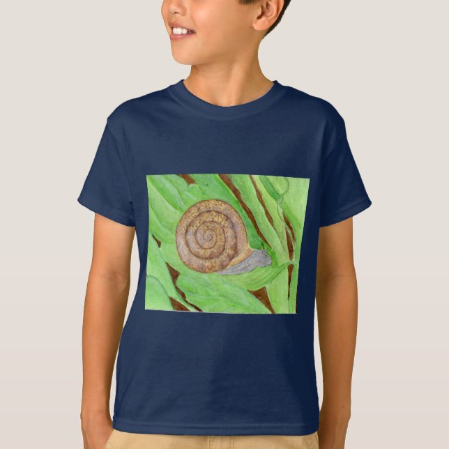 T-shirt Aquarelle des escargots (Devant)