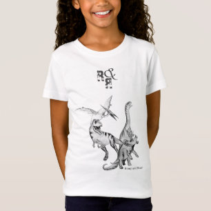 T-Shirt Aquarelle Dinosaur Enfants Romp et Roar