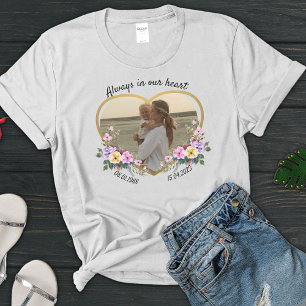 T-shirt Aquarelle d'or Floral Love Family Memorial