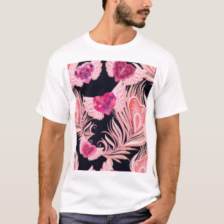 T-shirt Aquarelle douce et transparente Motif de Valentine